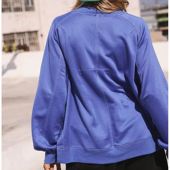 Free People Switch Up Pullover Twilight Sky - Picture 2 of 4